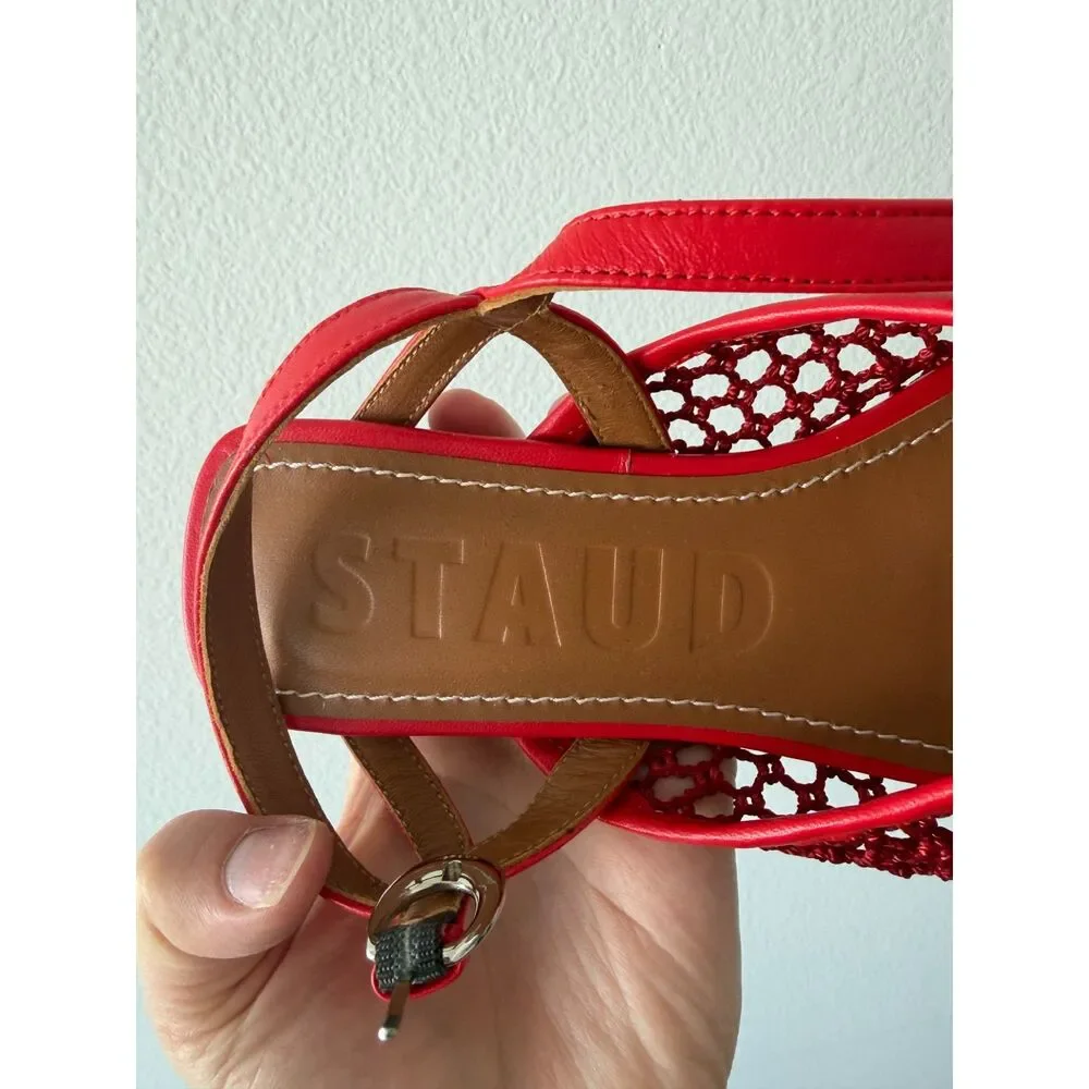 STAUD Rete Paper Net Sandals EU 38 New